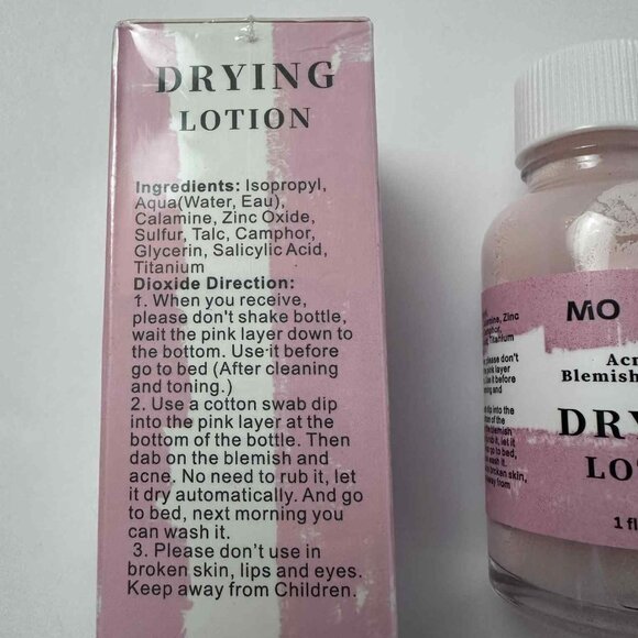 NIB MO TULIP Drying Lotion | Acne & Blemish Remover Spot Treatment 1 fl oz - Picture 2 of 4